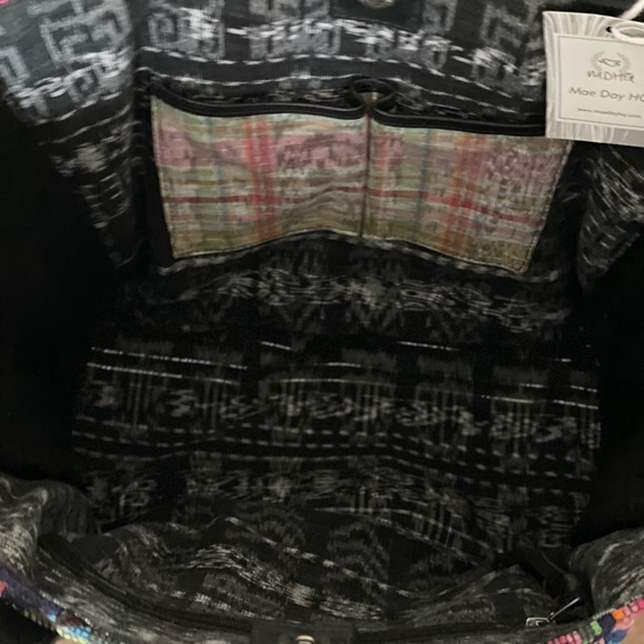 Gorgeous Mae Day HQ Black Leather with Fringe Handbag - Picture 2 of 7